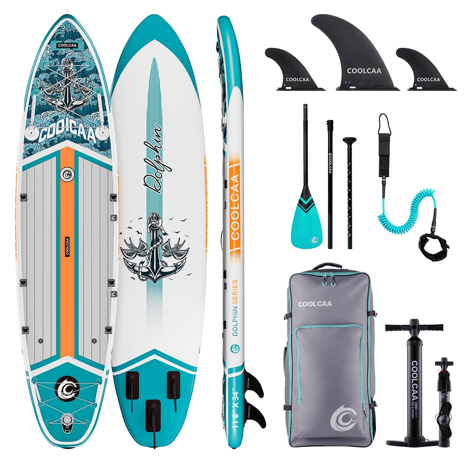 11'8 Anchor Wing Paddler Inflatable Paddle Board Package