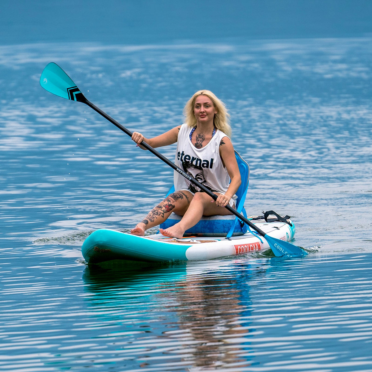 using paddle board with kayak conversion kit